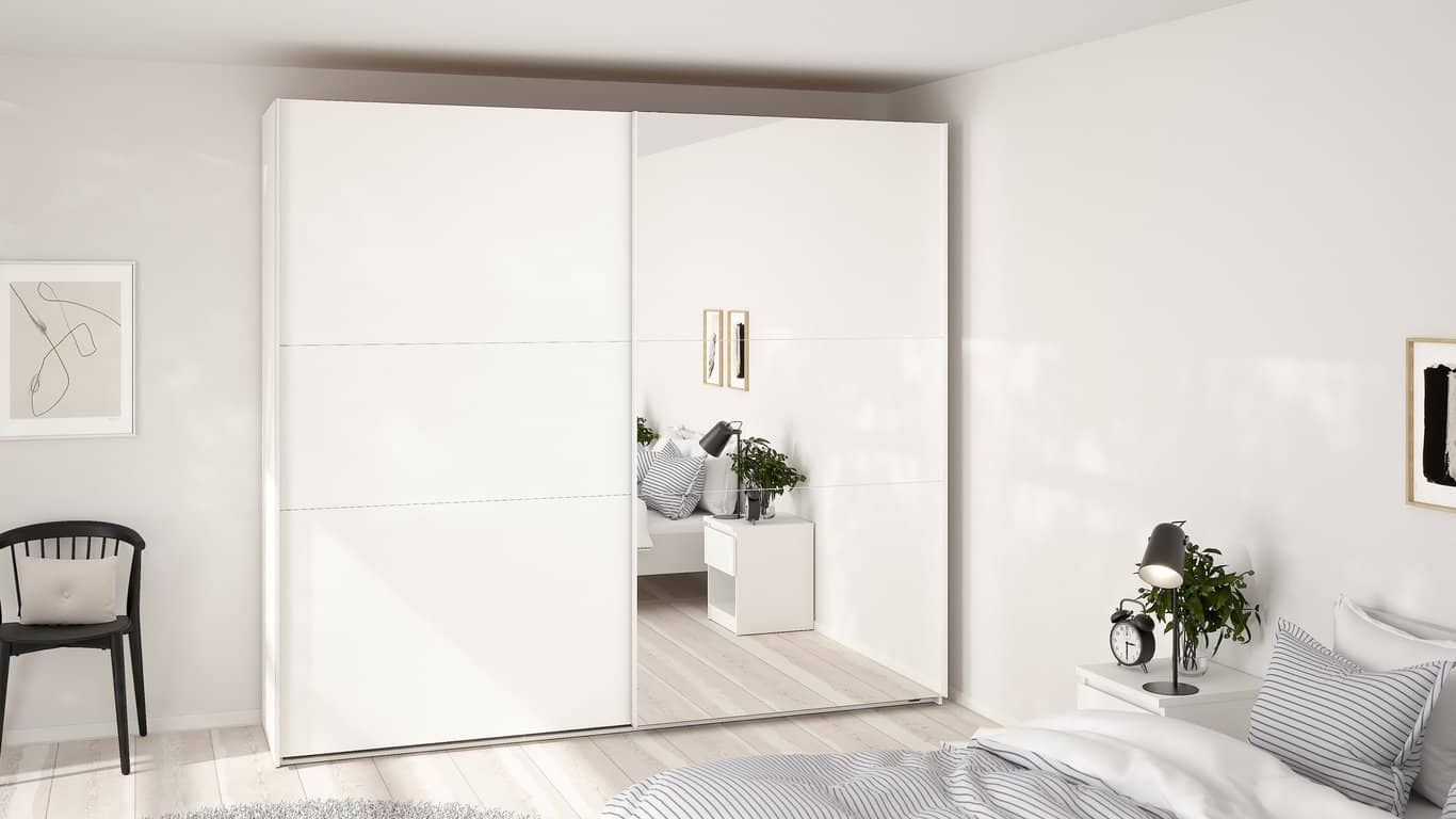 Como skyvedørsgarderobe 245x220cm - bilde 2 av 3