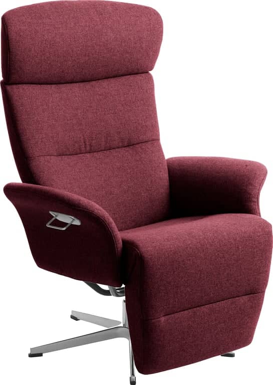 Conform Master recliner - svingfot alu stoff Sheford 1383-57 aubergine - Produktbilde
