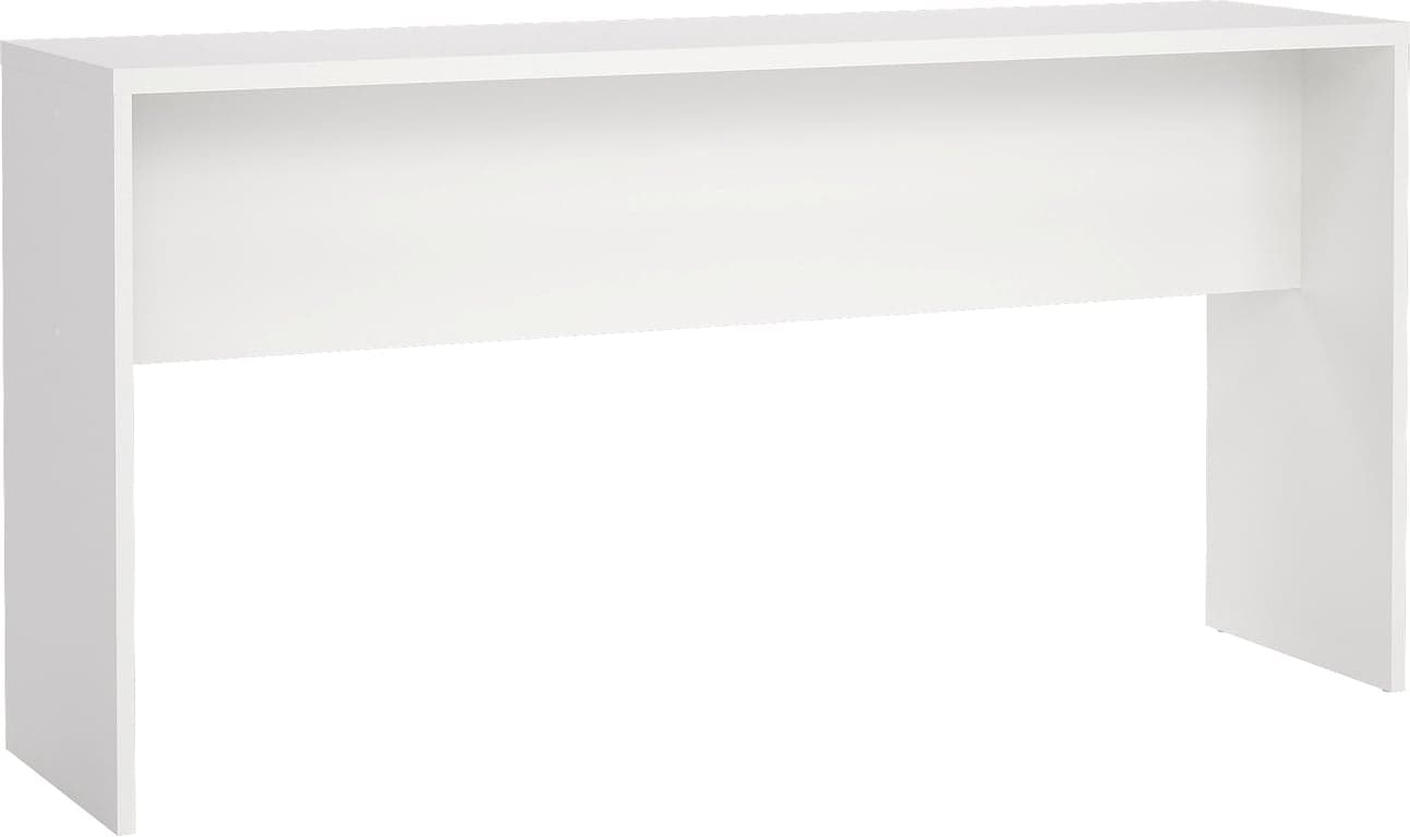 B150cm hvit med treunderstell