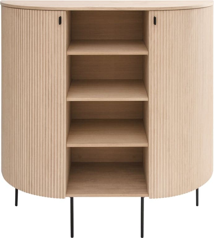 120 x 40, H 123 cm, hvitoljet