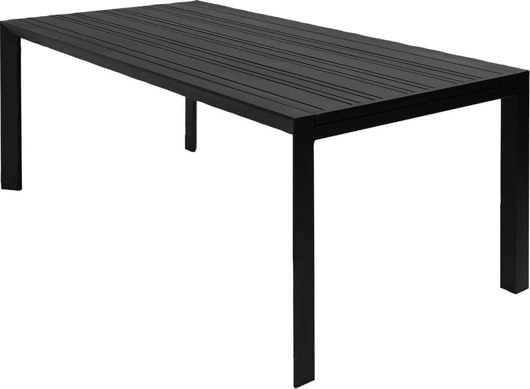 200-320 x 100 H: 75 cm, svart
