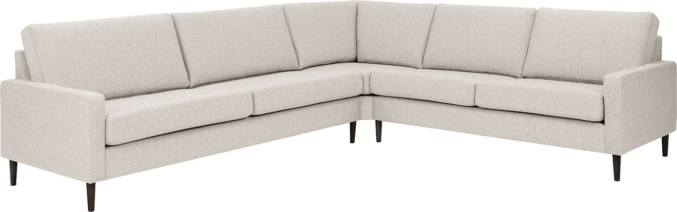 Modulsofa. 3 seter + hjørne + 2,5 seter i stoff Atlas